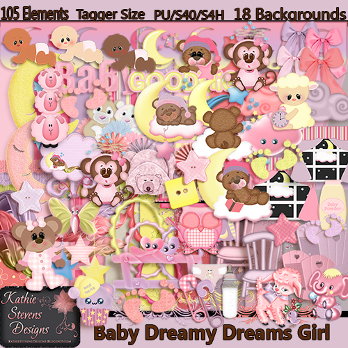 Baby Dreamy Dreams Girl With Bonus - Tagger Size - Click Image to Close